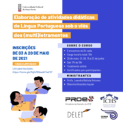 Inscrições abertas para curso de extensão "Elaboração de atividades didáticas de Língua Portuguesa sob o viés dos (multi)letramento" Curso (multi)letramentos